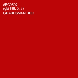 #BC0507 - Guardsman Red Color Image